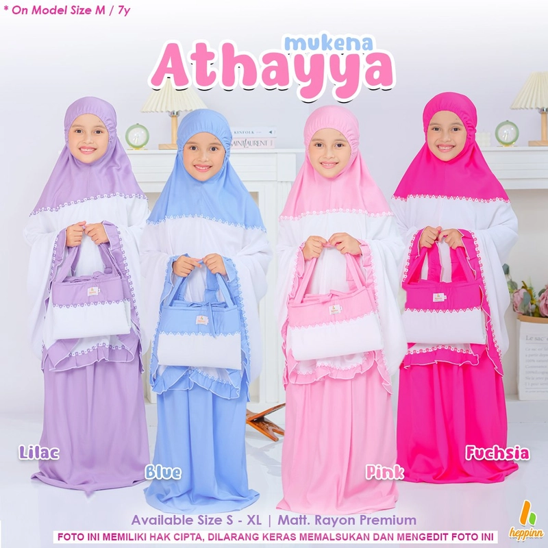 Product image Heppinn - Mukena Kids ATHAYYA M Lilac