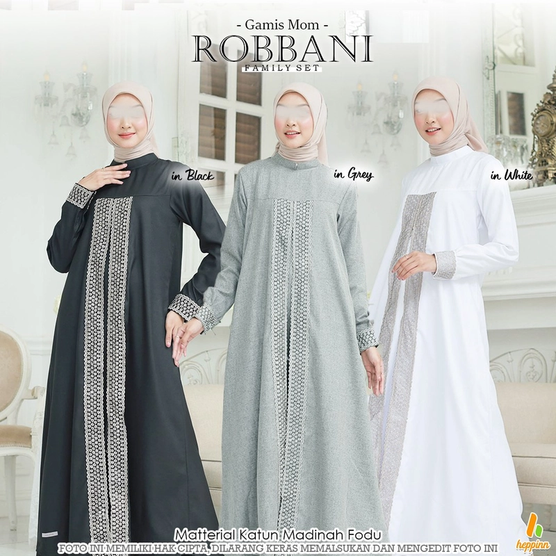 Product image Heppinn - FAMILY SET ROBBANI - GAMIS MOM S WHITE