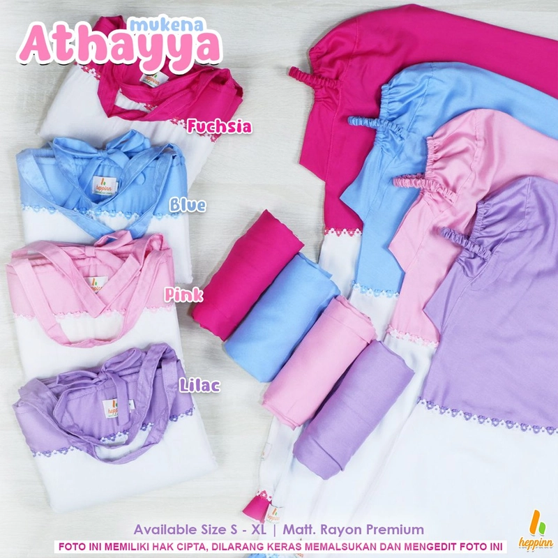 Product image Heppinn - Mukena Kids ATHAYYA M Lilac