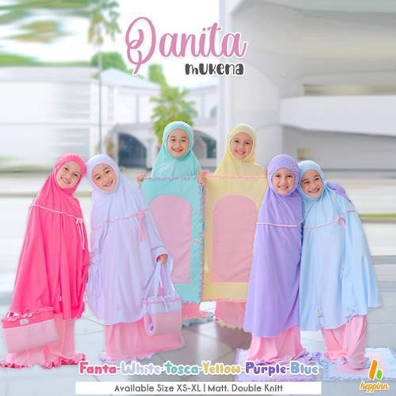 Product image Heppinn - MUKENA KIDS QANITA XS PURPLE