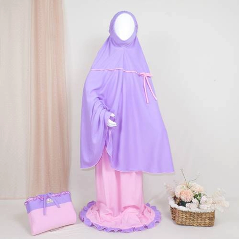 Product image Heppinn - MUKENA KIDS QANITA XS PURPLE