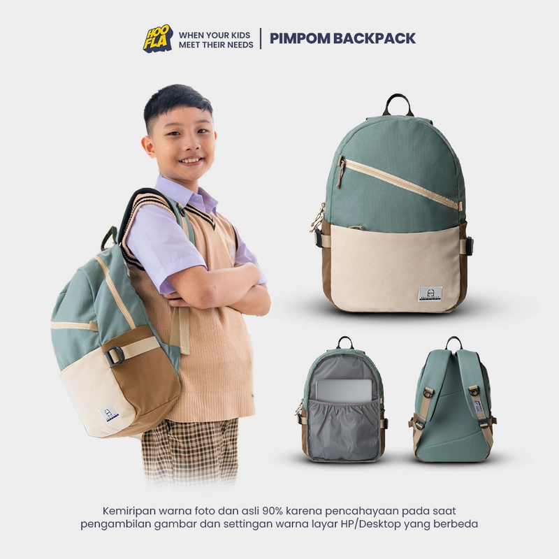 Product image Hoofla Official - PimPom Backpack all size Ice Green (pom 02)