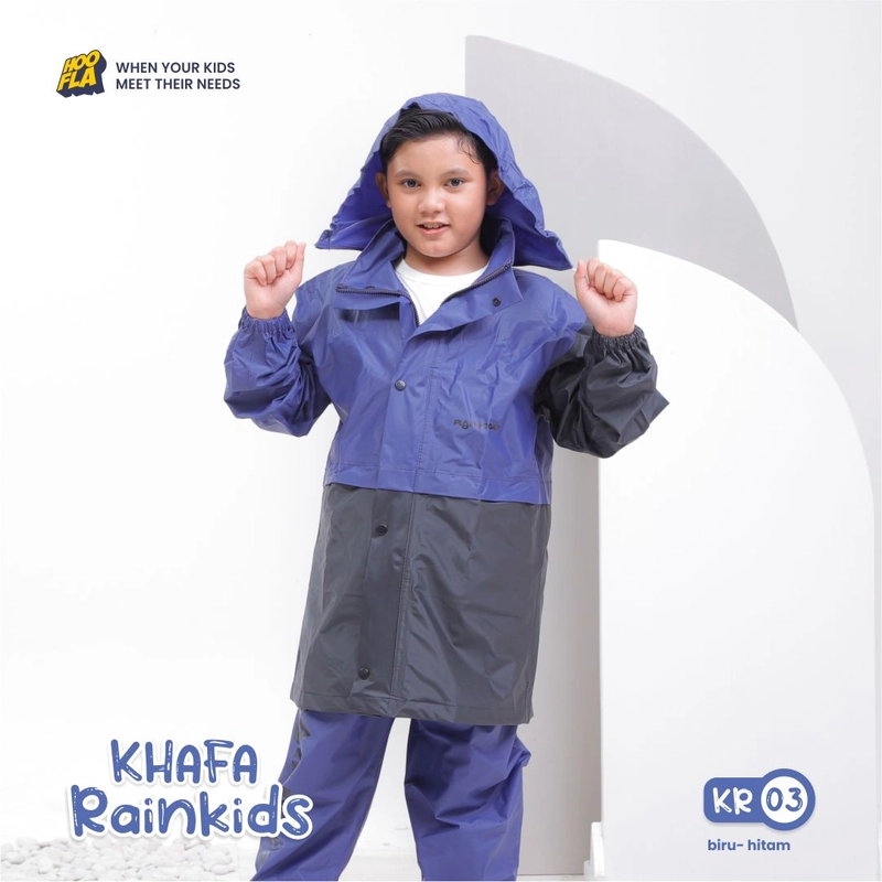 Product image Hoofla Official - Khafa Rainkids S (KR 03) Biru-Hitam