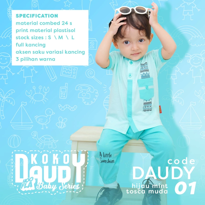 Product image Hoofla - Setelan Koko Anak Daudy S Hijau Mint