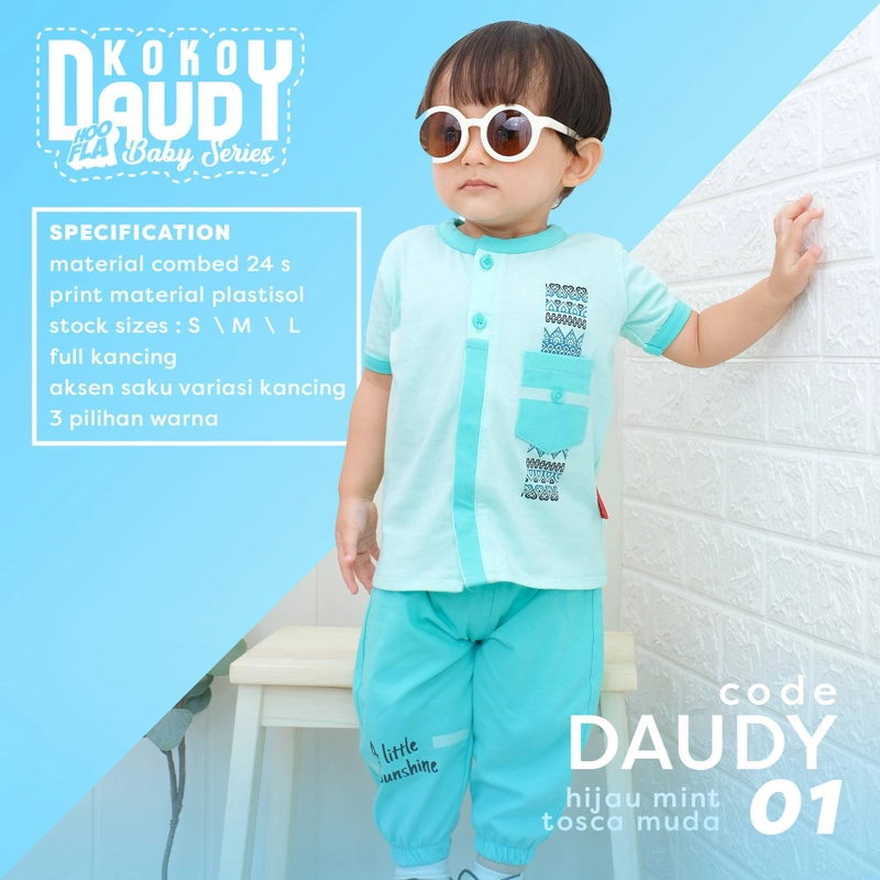 Hoofla - Setelan Koko Anak Daudy S Hijau Mint