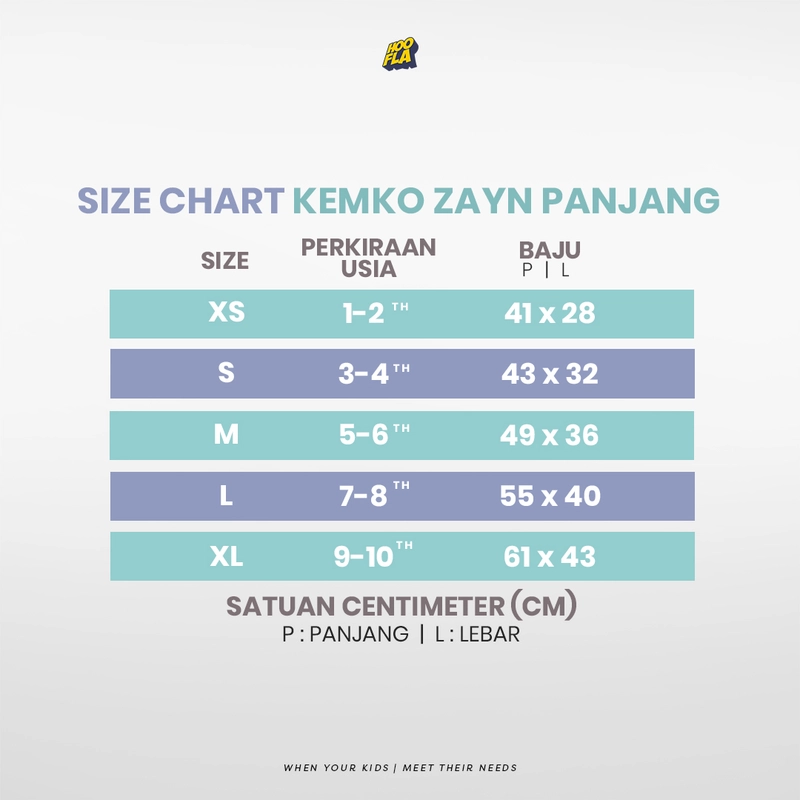 Product image Hoofla - KKY 01 kemko zayn panjang XS Mocca-Hijau Muda