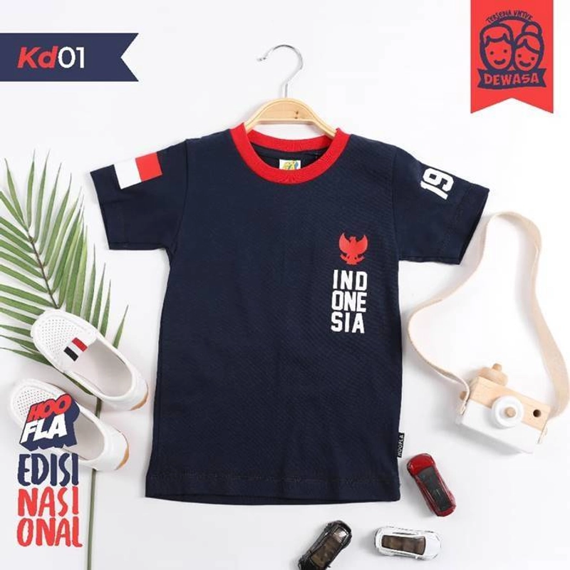 Product image Hoofla Kaos Dewasa KD 01 Navy S