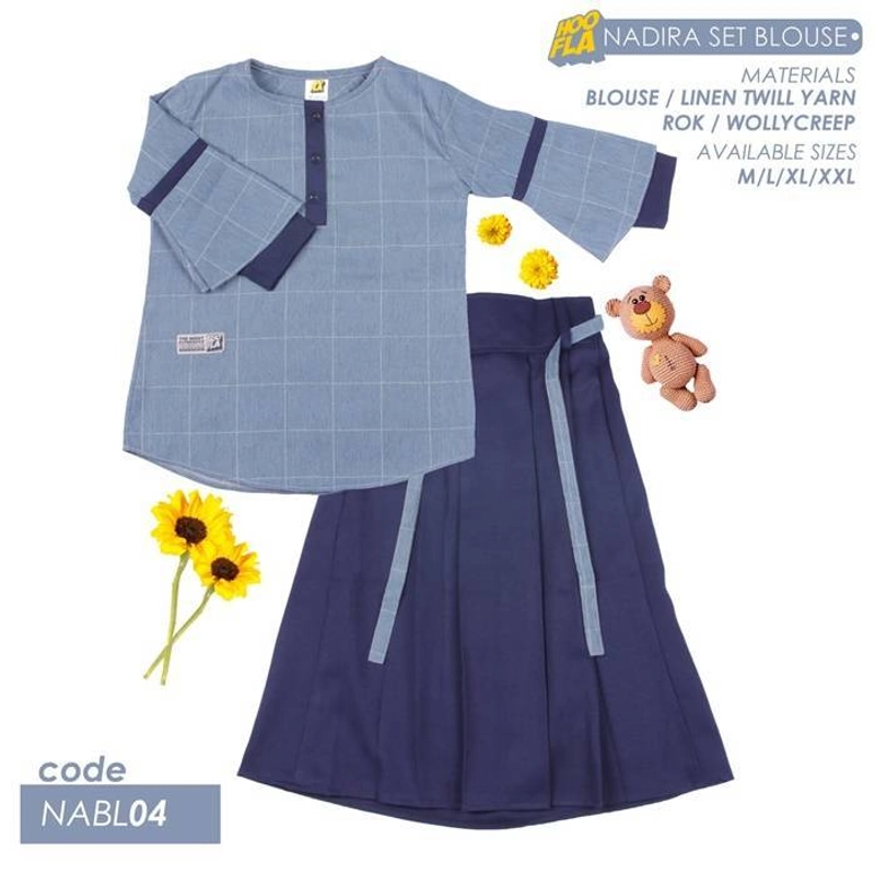 Product image Hoofla - NABL 04 Nadira Set Blouse M Navy