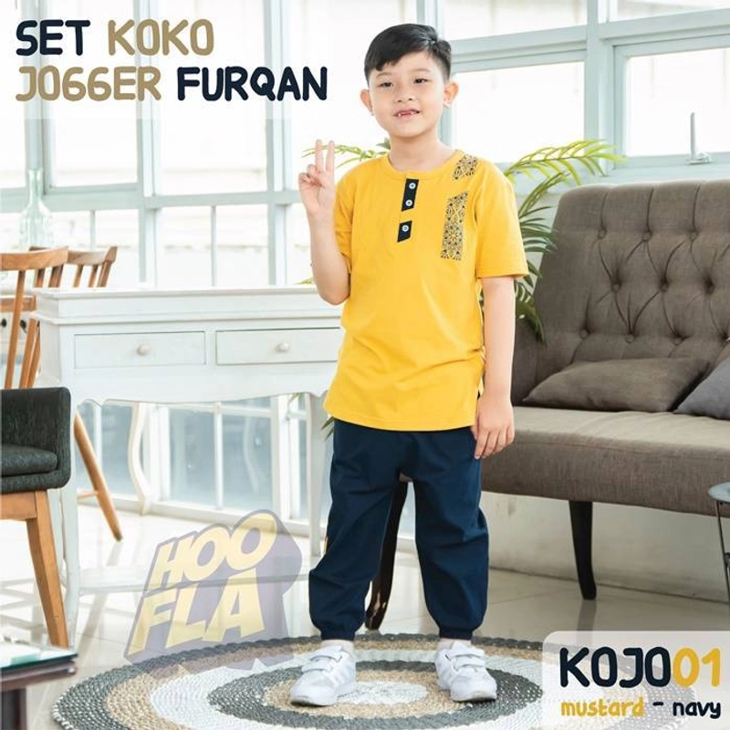 Product image Hoofla - KOJO 01 Koko Jogger Furqon XL Mustard - Navy