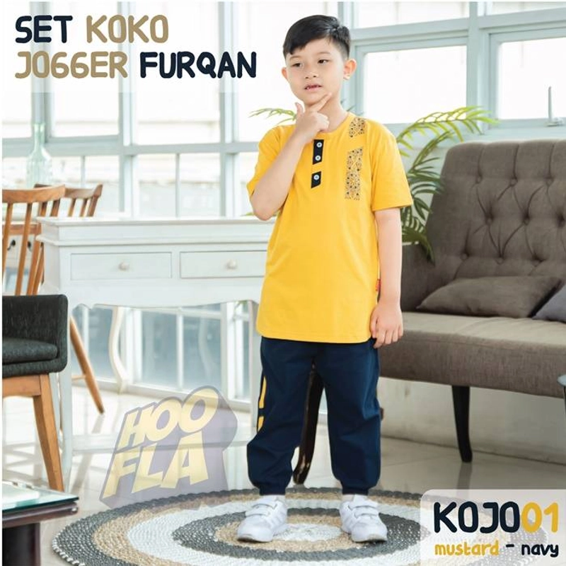 Product image Hoofla - KOJO 01 Koko Jogger Furqon XL Mustard - Navy