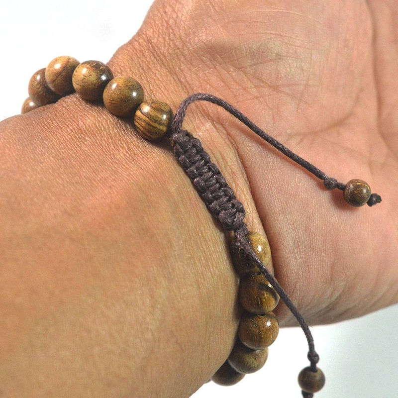 Product image Indahcraft - Gelang Kayu Gaharu Model Syambala 8 Mm Cokelat