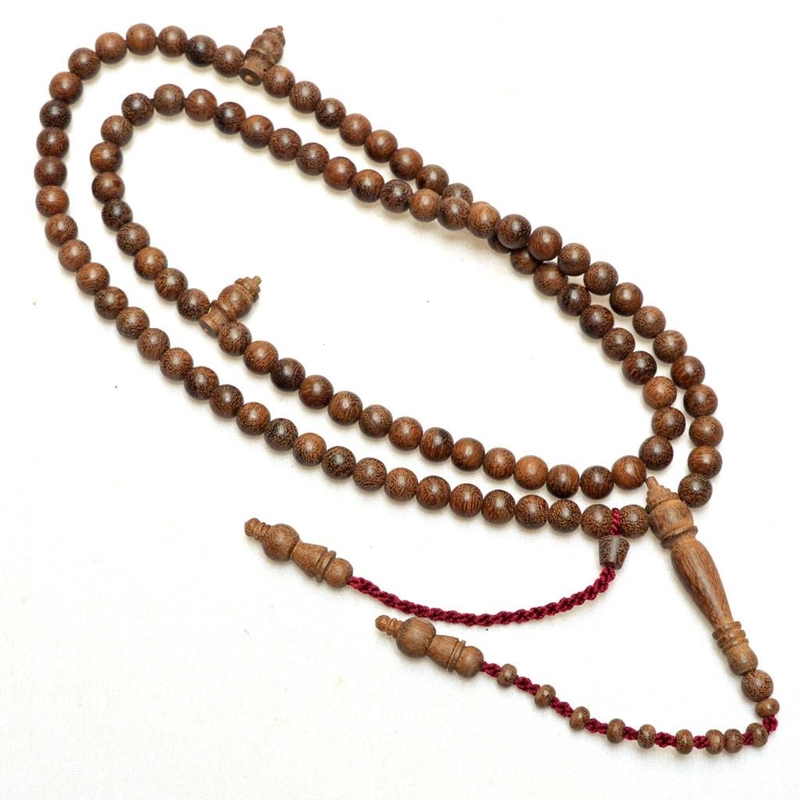 Product image Indahcraft - Tasbih Kayu Ulin Kalimantan 8 Mm 99 Butir Cokelat