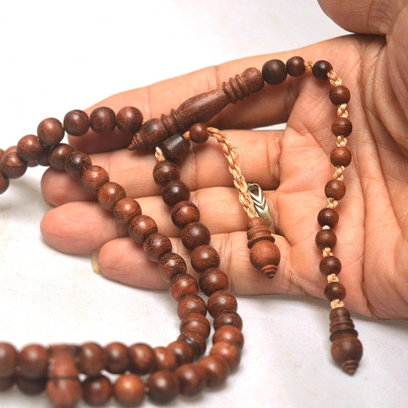 Product image Indahcraft - Tasbih Kayu Ulin Kalimantan 8 Mm 99 Butir Cokelat