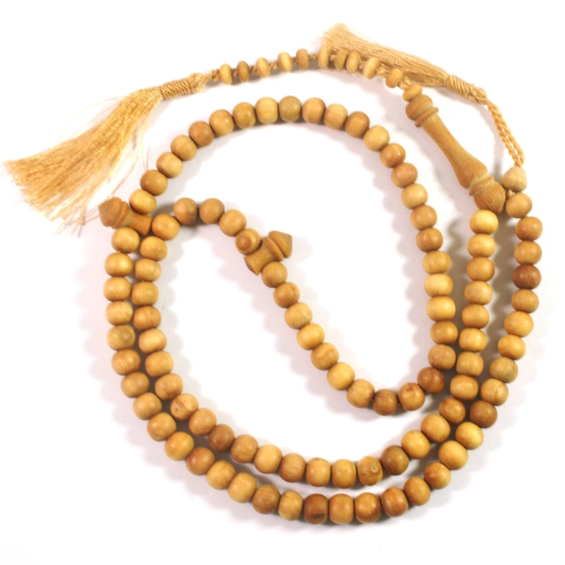 Product image Indahcraft - Tasbih Kayu Cendana Wangi 8 Mm 99 Butir Krem