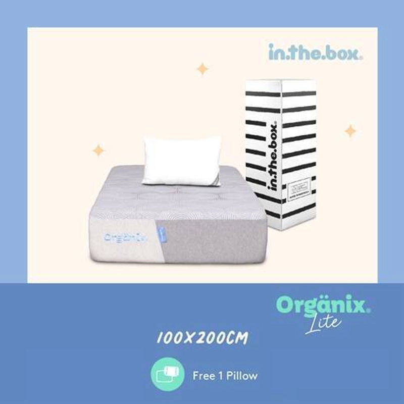 Product image Inthebox - Kasur Latex Organix Lite Free Bantal & Mattress Protector F388OL-2P1P-160NTR 90 x 200 cm Kasur Latex