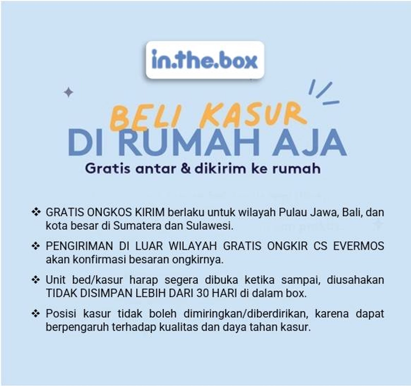 Product image Inthebox - Kasur Latex Organix Lite Free Bantal & Mattress Protector F388OL-2P1P-160NTR 90 x 200 cm Kasur Latex