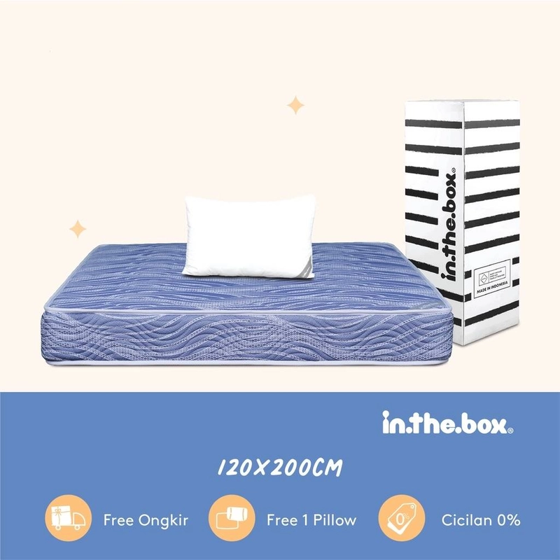 Product image Inthebox - Inthebox Alpha Free Bantal 1 Pcs F388AL-MT1P-120NTR  90x200 Biru