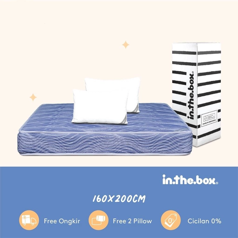 Product image Inthebox - Inthebox Alpha Free Bantal 2 Pcs F388AL-MT2P-160NTR 140x200 Biru