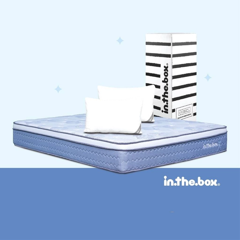 Product image INTHEBOX - Kasur Spring Bed Inthebox X Ukuran 100x200 (Super Single) F388X2-PP1B-100NTR 100 x 200 x 27 Cm Putih