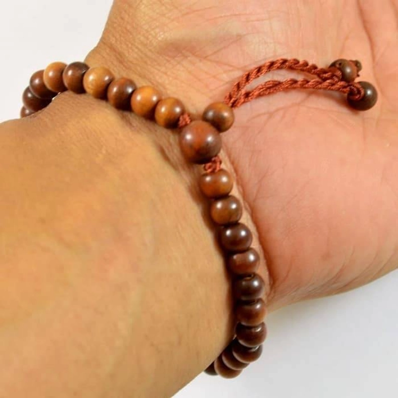 Product image Indahcraft - Gelang Tasbih Kayu Setigi 19 Cm Cokelat Bulat