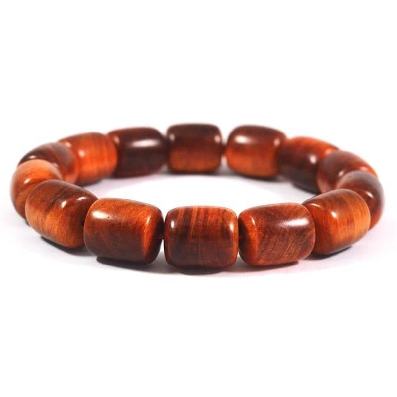 Product image Indahcraft - Gelang Kayu Agatis Model Barel 16mm 19 cm Orange