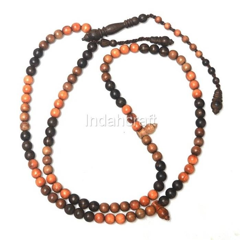 Product image Indahcraft - Tasbih Kombinasi 3 Kayu Stigi Dewandaru KalimosodAsli Natural 8 Mm 8 Mm Multiwarna Bulat