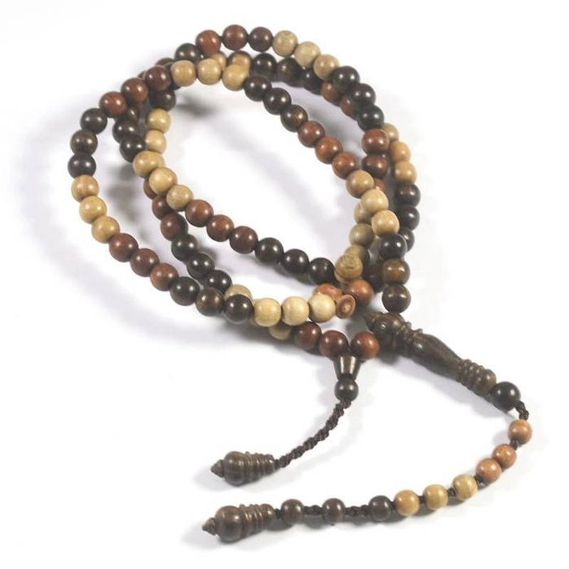 Product image Indahcraft -Tasbih Gabungan 3 Jenis Kayu Langka ICTK3K6 06 mm Mix