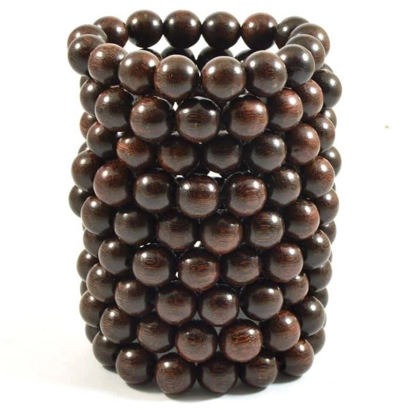 Product image Indahcraft - Gelang Galih Asem Asli Natural 10 Mm Coklat Tua