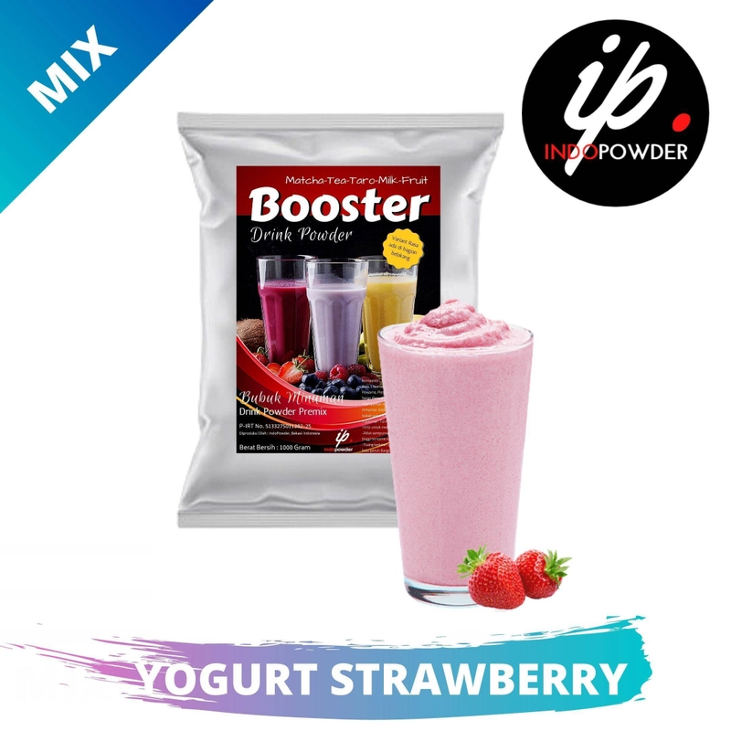 Product image Indopowder - Booster 1kg Yogurt Strawberry