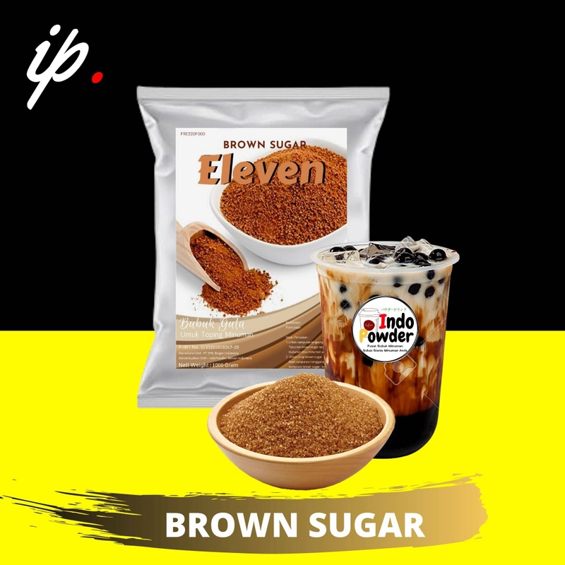 Product image Indopowder - Eleven Topping Brown Sugar Bubuk 1kg