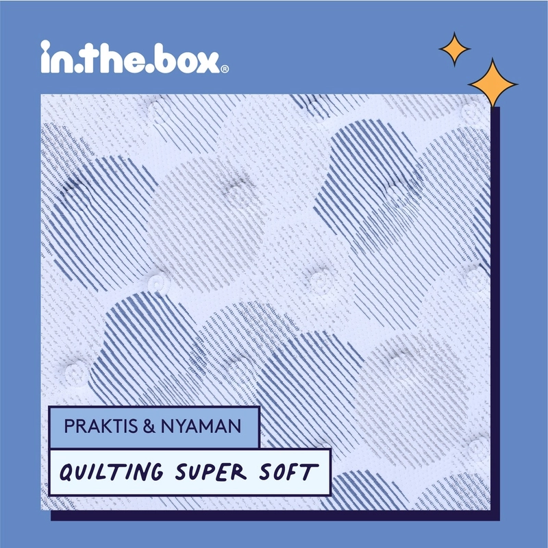 Product image Inthebox - Bundle Kasur Springbed INTHEBOX X dan MP Quilted 100x200 Gratis Bantal