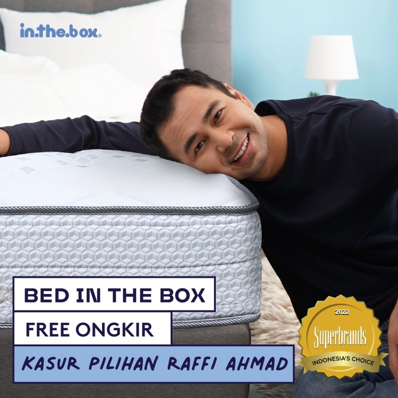Product image Inthebox - Kasur Spring Bed In The Box Free Bantal Garansi 10 Free Bed To Go 90 x 200 cm Putih
