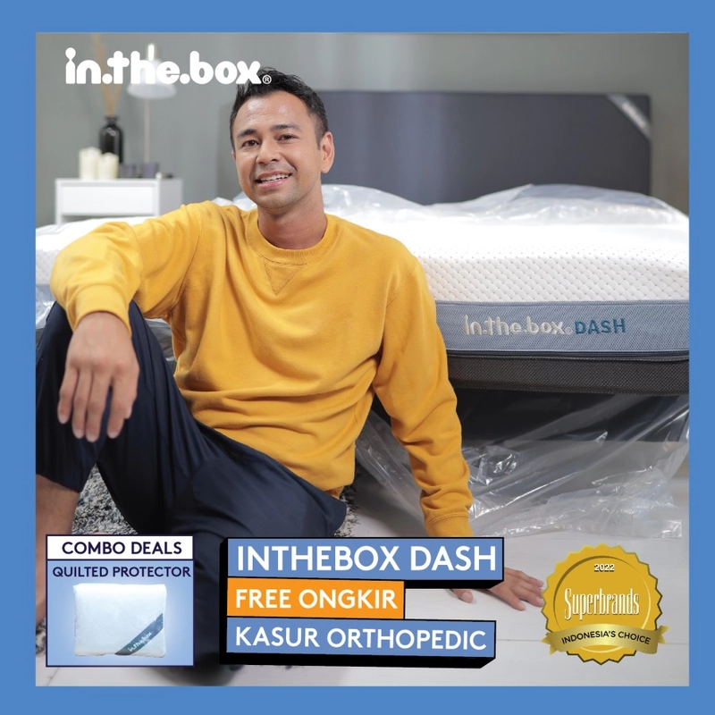 Product image Inthebox - Bundle Kasur INTHEBOX Dash dan MP Quilted 90x200 Gratis Bantal