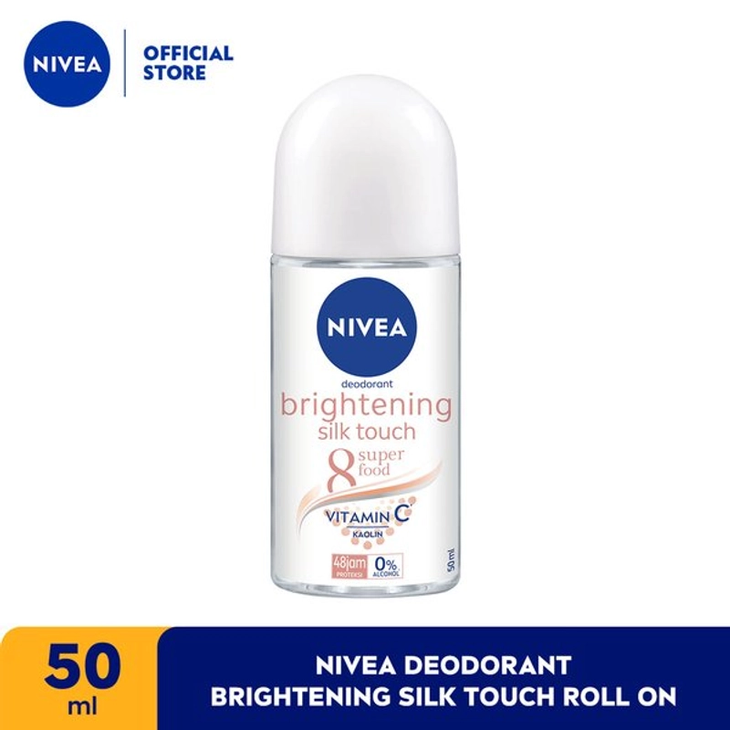 Product image Nivea - NIVEA Deodorant Whitening Silk Touch Roll On 25ml Putih