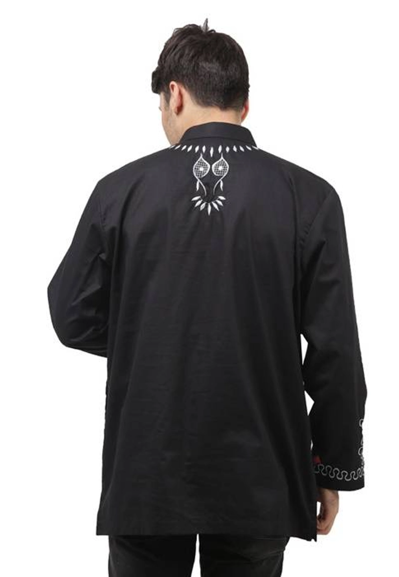 Product image Java Seven - Koko Tangan Panjang Pria JSR 038 M Hitam