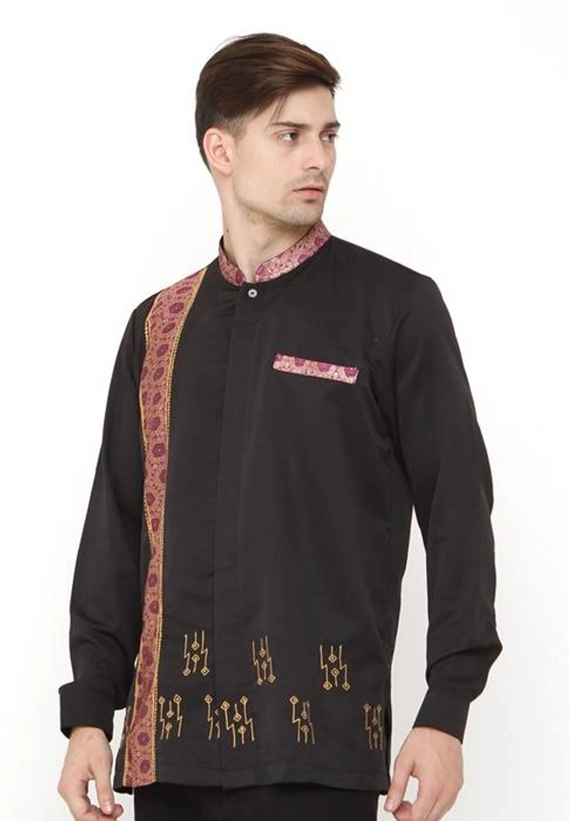 Product image Java Seven - Koko Tangan Panjang Pria MMT 023 M Hitam