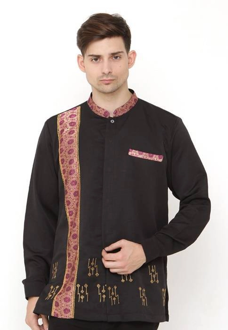 Product image Java Seven - Koko Tangan Panjang Pria MMT 023 M Hitam
