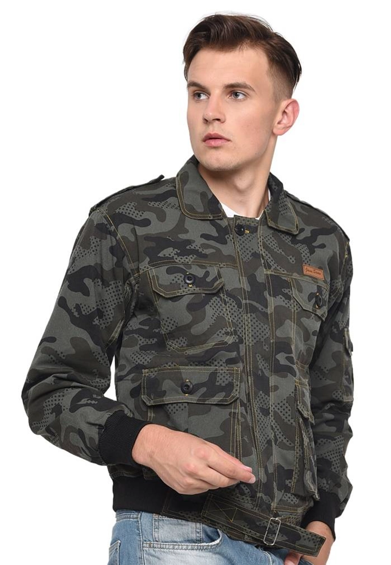 Product image Java Seven Jaket Twill Pria ISL 005 L Army