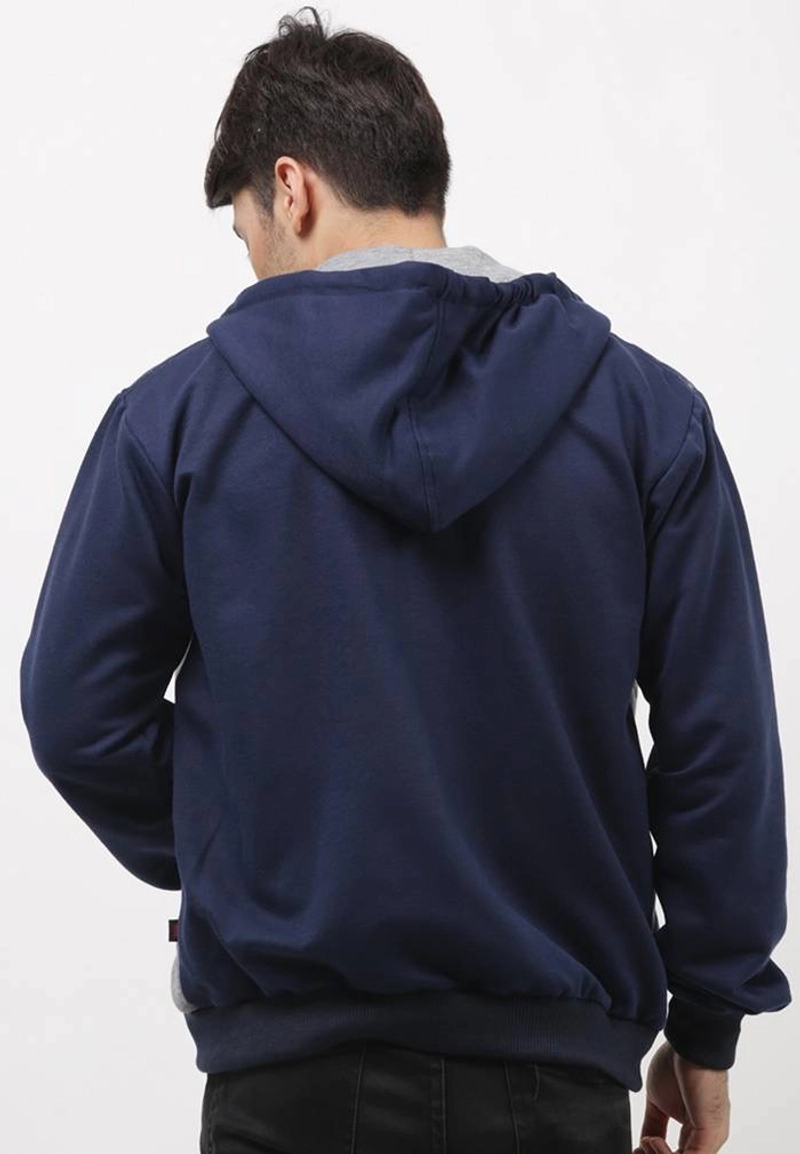 Product image Java Seven Sweater Fleece Pria ISL 025 L Biru Kombinasi