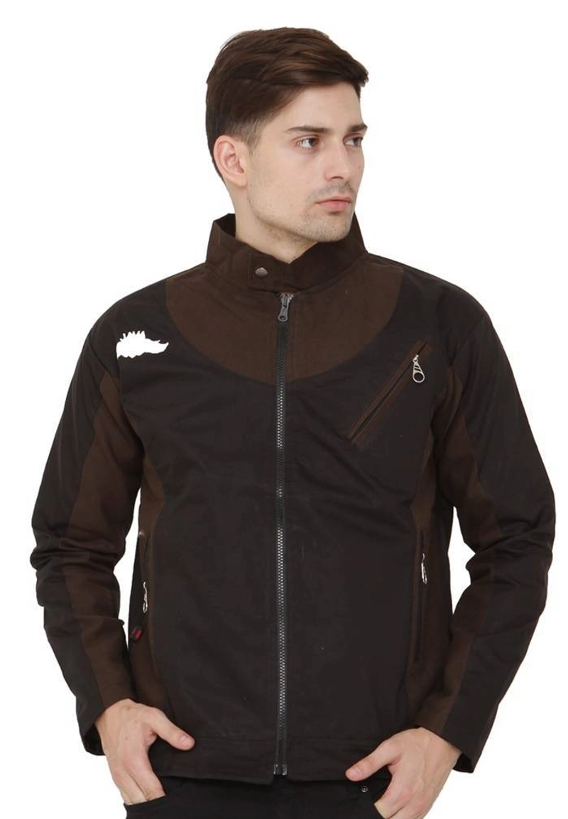 Product image Java Seven Jaket Canvas Pria 350 One Size fit to L Hitam Kombinasi