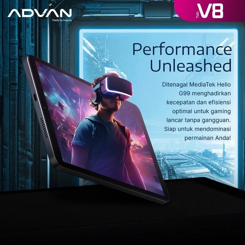 Product image Advan Tab V8 Helio G99 8GB+8GB / 128GB IPS 1920*1200 Android14  Garansi Resmi all variant all variant