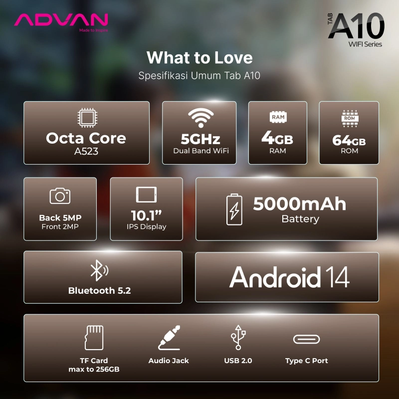 Product image Advan Tab A10 WIFI 4/64GB all variant all variant