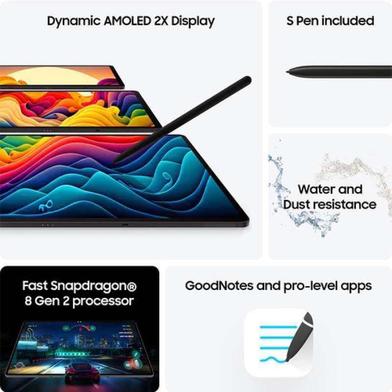Product image Samsung Galaxy Tab S9 / Tab S9+ / Tab S9 Ultra S9 WIFI GRAPHITE all variant
