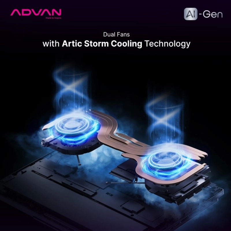 Product image Advan Laptop AI Gen Ryzen 7 8845HS AMD Ryzen AI 16GB 512GB Windows 11 all variant all variant