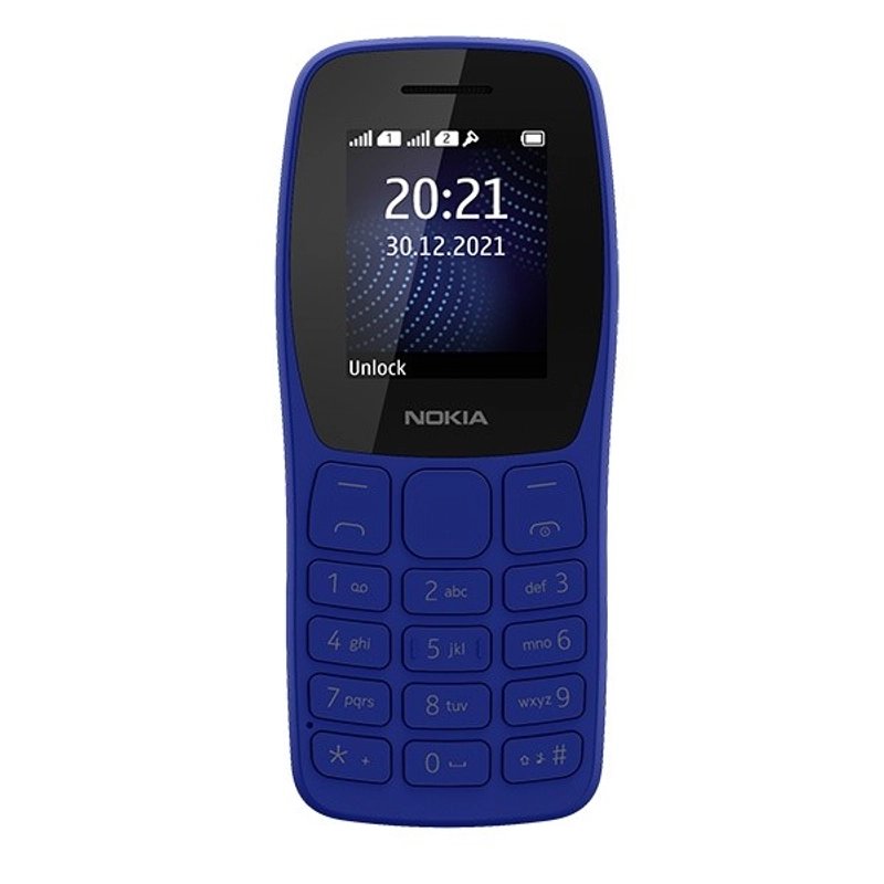 Product image Nokia 105 Simba Dual SIM 2022 Edition Garansi resmi all variant Blue