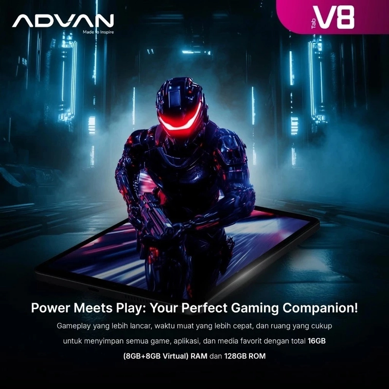 Product image Advan Tab V8 Helio G99 8GB+8GB / 128GB IPS 1920*1200 Android14  Garansi Resmi all variant all variant