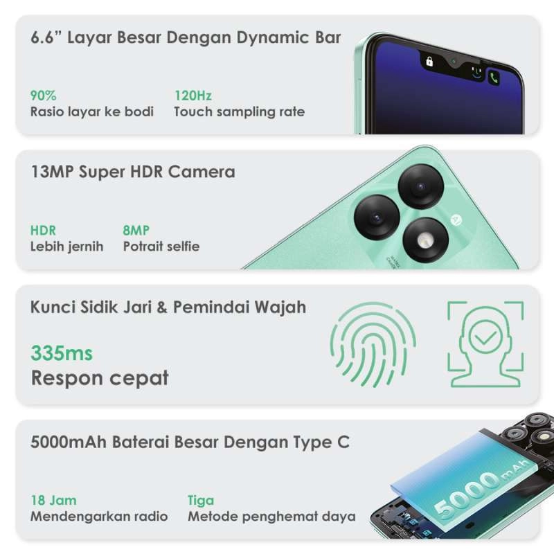 Product image itel A70 4/64GB Blue