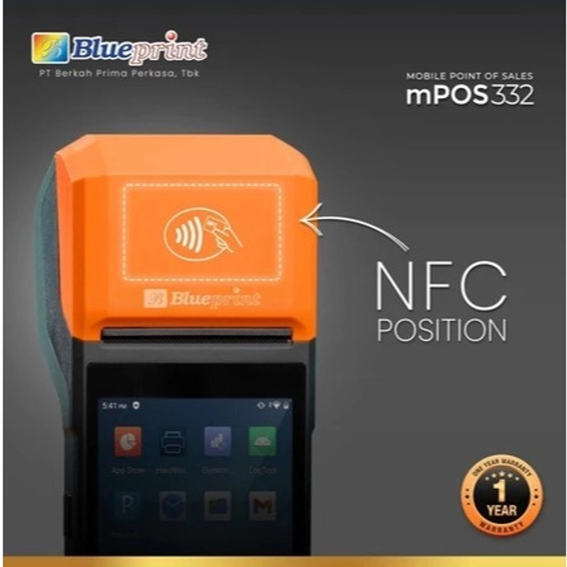 Product image [jikalaku] Blueprint MPOS 332 Mobile POS Printer Thermal Android NFC all variant all variant
