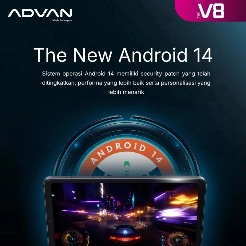 Product image Advan Tab V8 Helio G99 8GB+8GB / 128GB IPS 1920*1200 Android14  Garansi Resmi all variant all variant