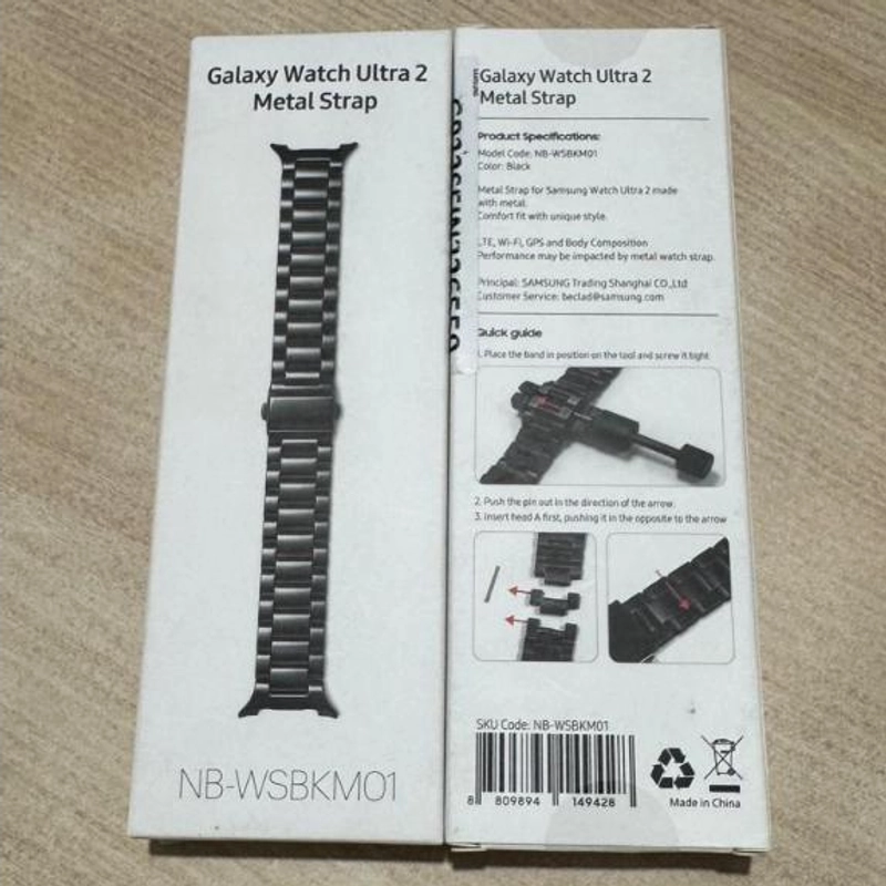 Product image [jikalaku] Metal Strap for Samsung Galaxy Watch Ultra 2 – Black all variant all variant